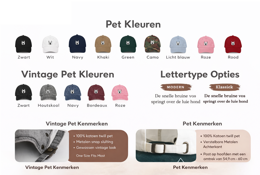 Gepersonaliseerde Pet met Geborduurd Huisdier