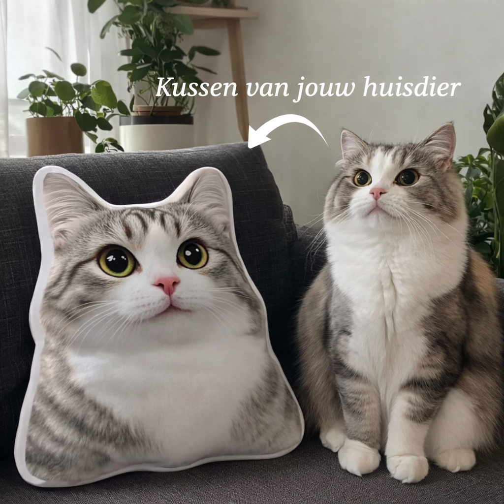 Gepersonaliseerd Huisdier Kussen met Foto